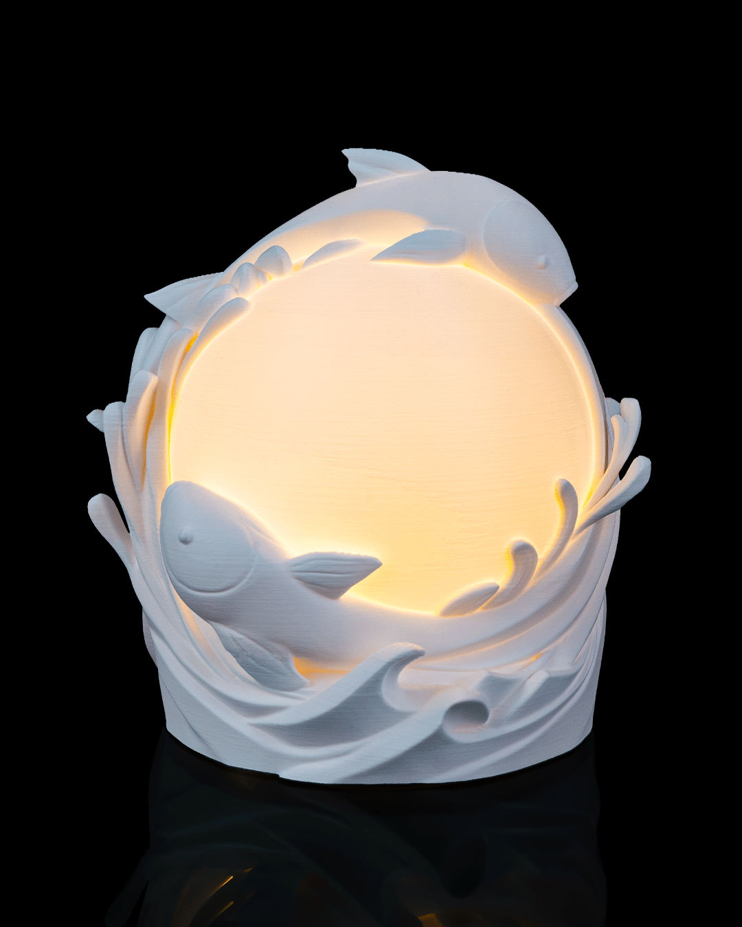 Twin Fish Sphere - Table Lamp - 2