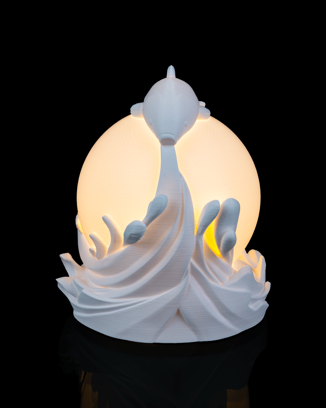 Twin Fish Sphere - Table Lamp - 3