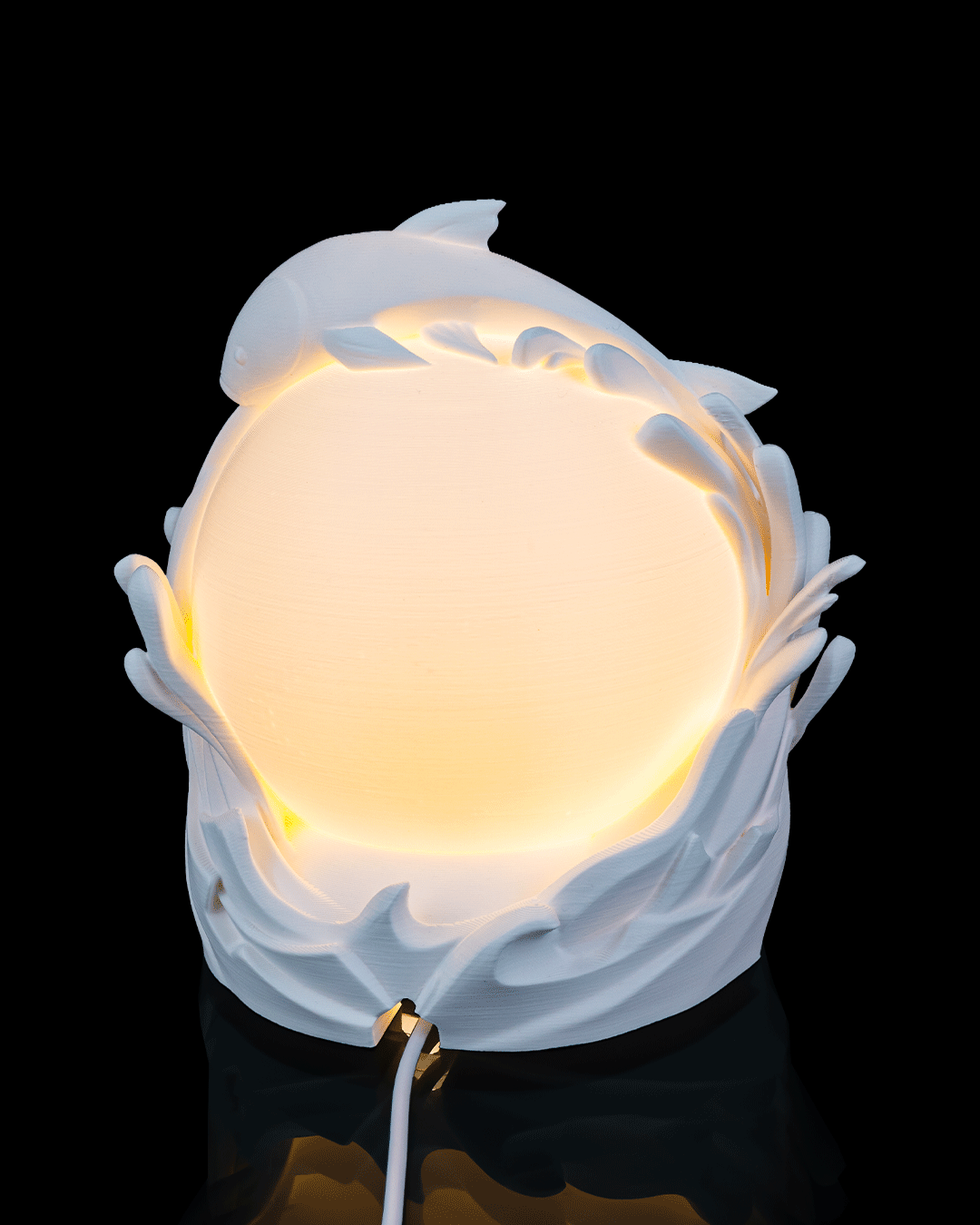 Twin Fish Sphere - Table Lamp - 4